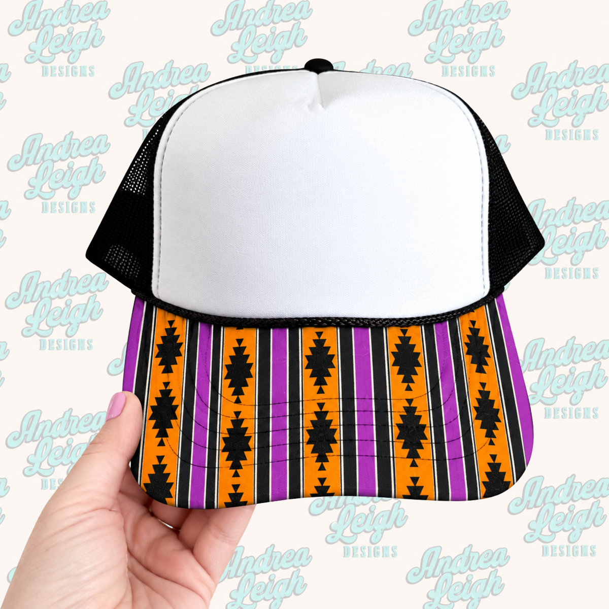 Halloween Western Aztec Hat Brim DTF Transfer