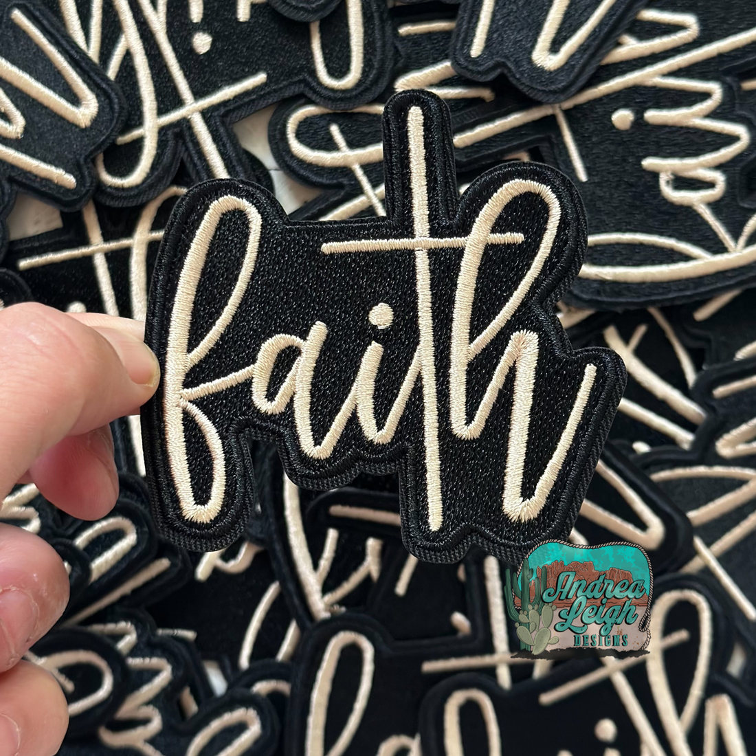 Faith Embroidered Patch – Andrea Leigh Designs