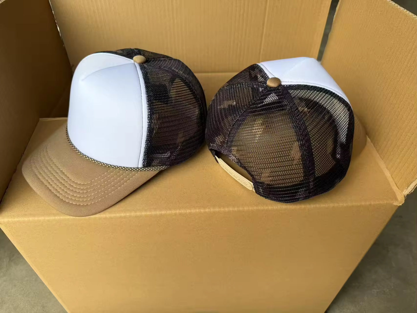 Black and Tan Lighting Bolt Trucker Hat