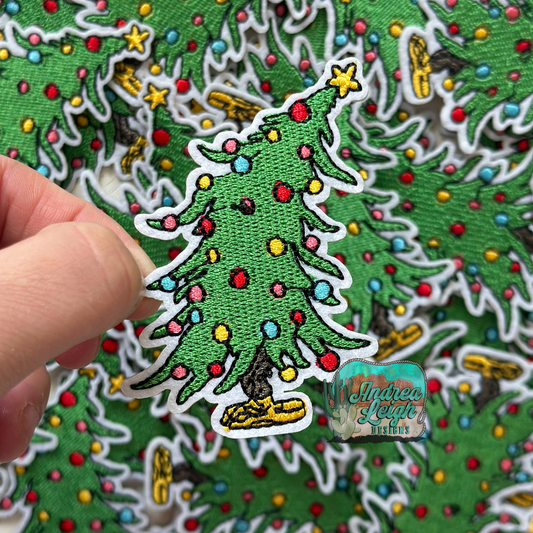 Christmas Tree Embroidered Patch