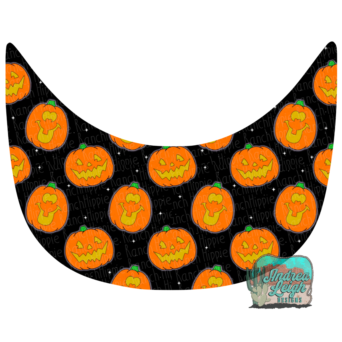 Vintage Halloween Hat Brim DTF Transfer