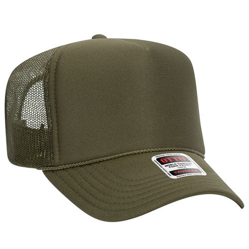 Army Green Otto Foam Trucker Hat