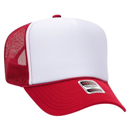 Red and White Otto Foam Trucker Hat