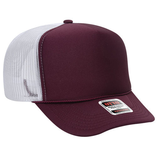 Maroon/White Otto Foam Trucker Hat