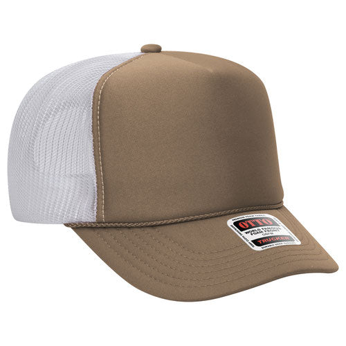 Dark Khaki/White Otto Foam Trucker Hat