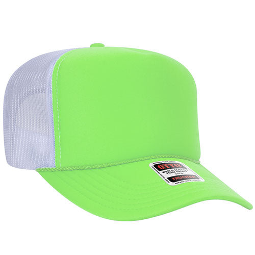 Neon Green/White Otto Foam Trucker Hat