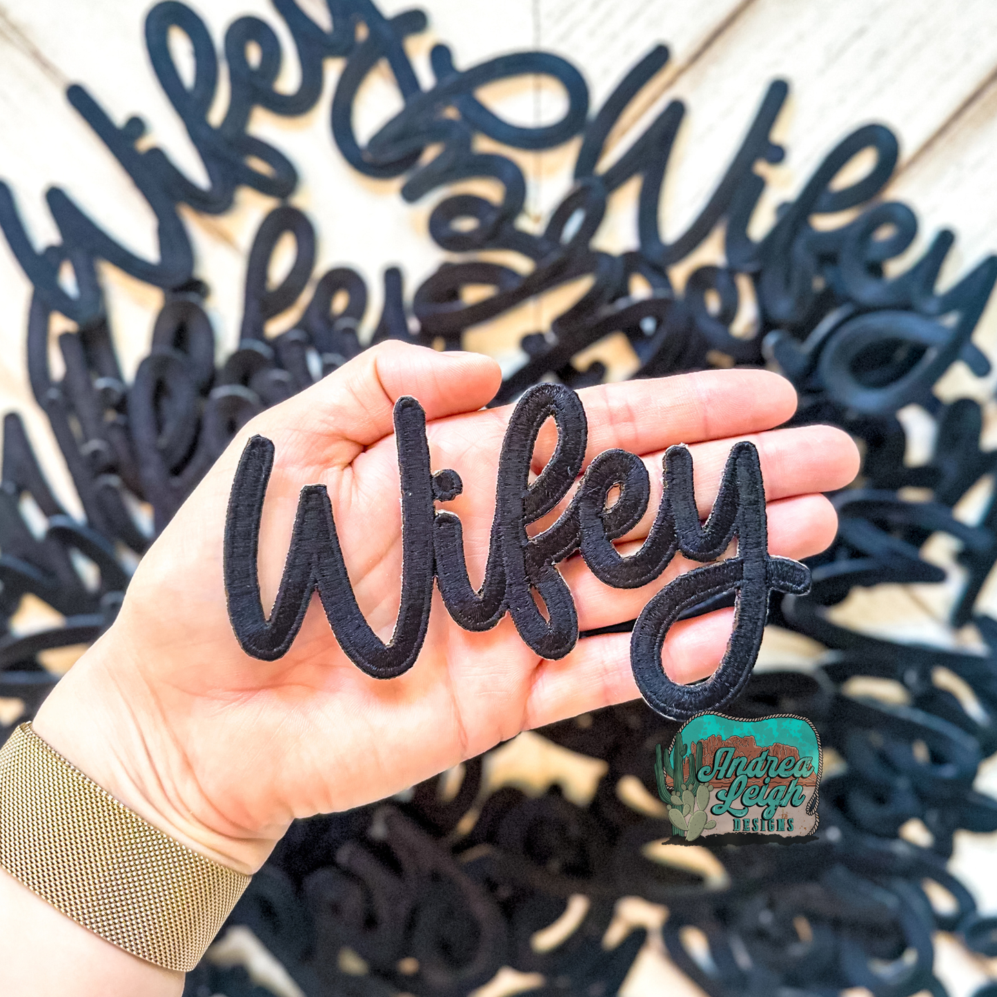 ALD EXCLUSIVE- White Embroidered Patch (Black)