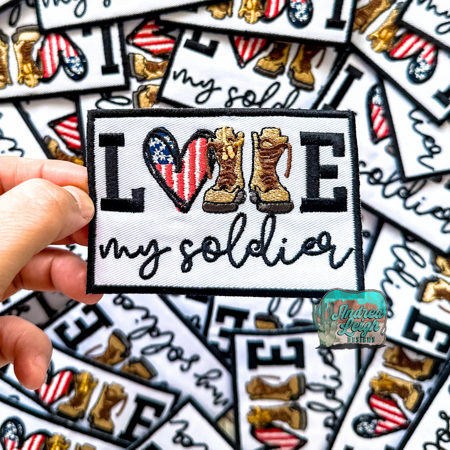 ALD EXCLUSIVE- Love my Soldier Embroidered Patch