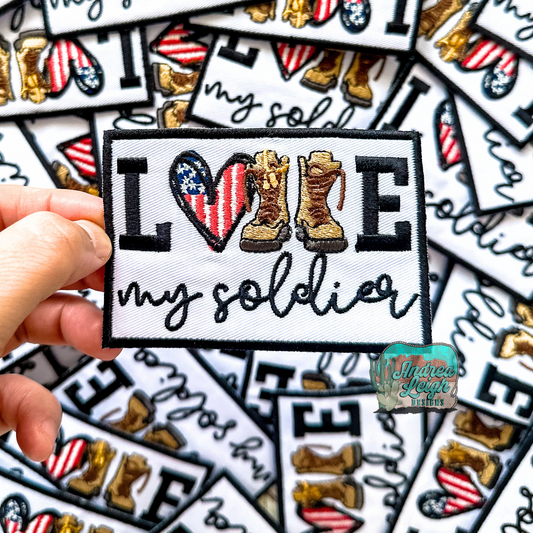ALD EXCLUSIVE- Love my Soldier Embroidered Patch