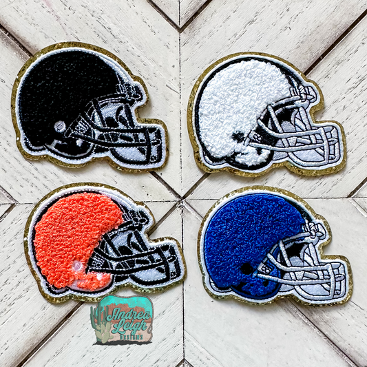 Football Helmets Embroidered Patches