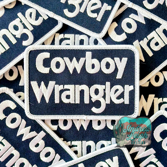 Cowboy Wrangler Embroidered Patch