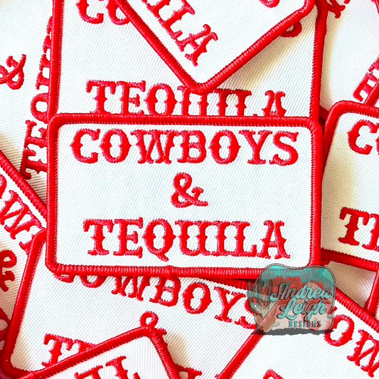Cowboys and Tequila Embroidered Patch