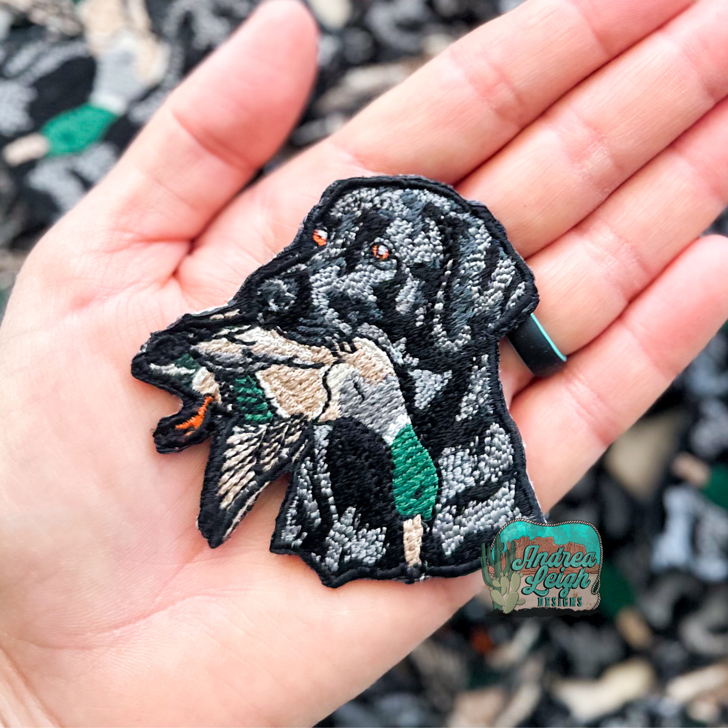 ALD EXCLUSIVE-Hunting Dog with Duck Embroidered Patch