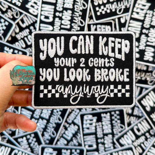 ALD EXCLUSIVE- 2cents Embroidered Patch