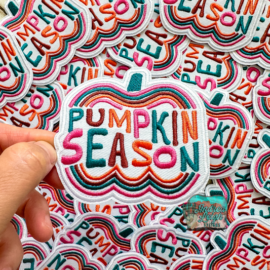 Pumpkin Season Embroidered Patch