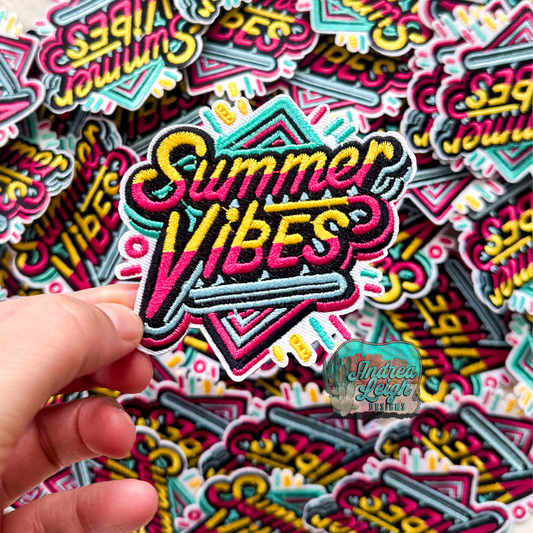 Summer Vibes Embroidered Patch
