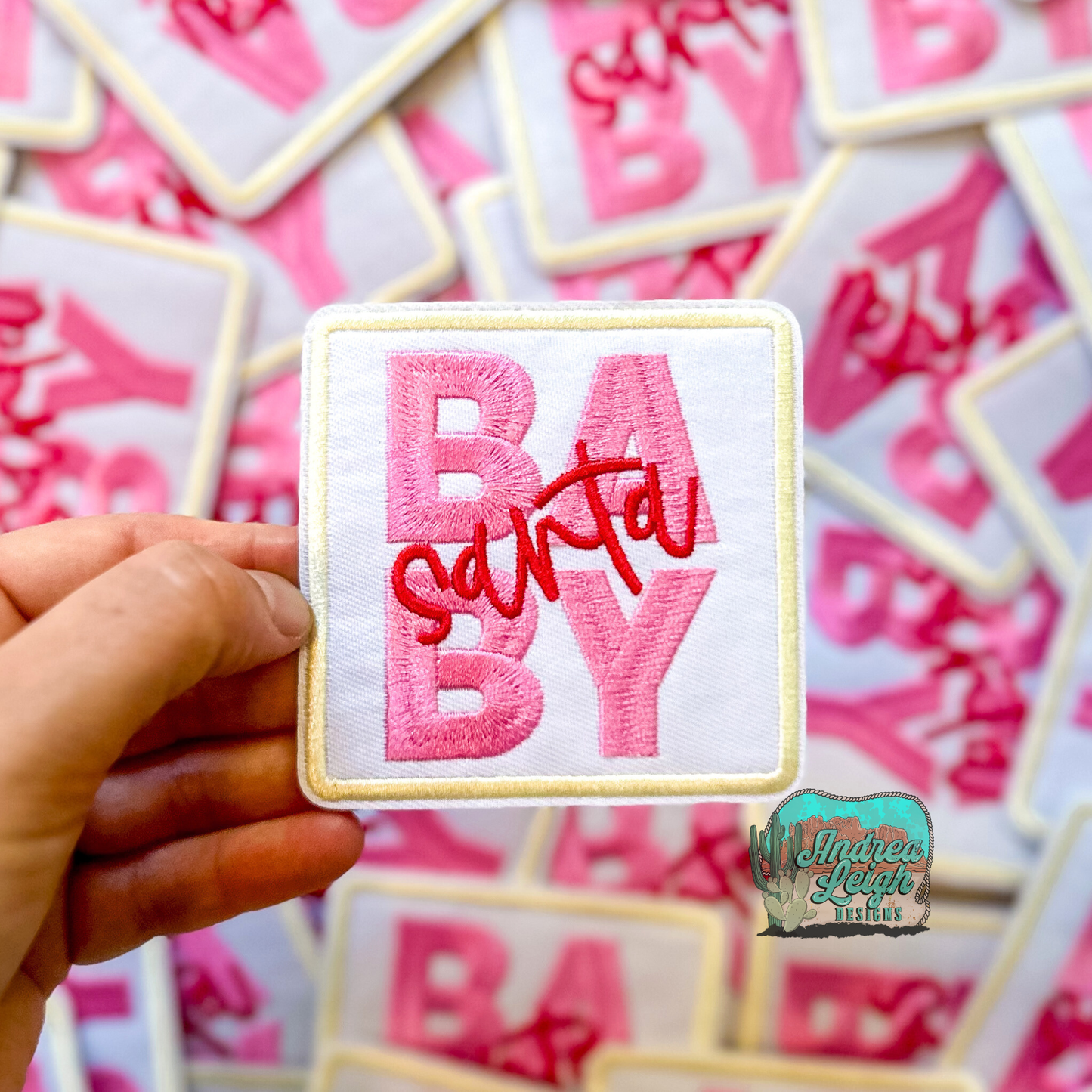 Santa Baby Embroidered Patch