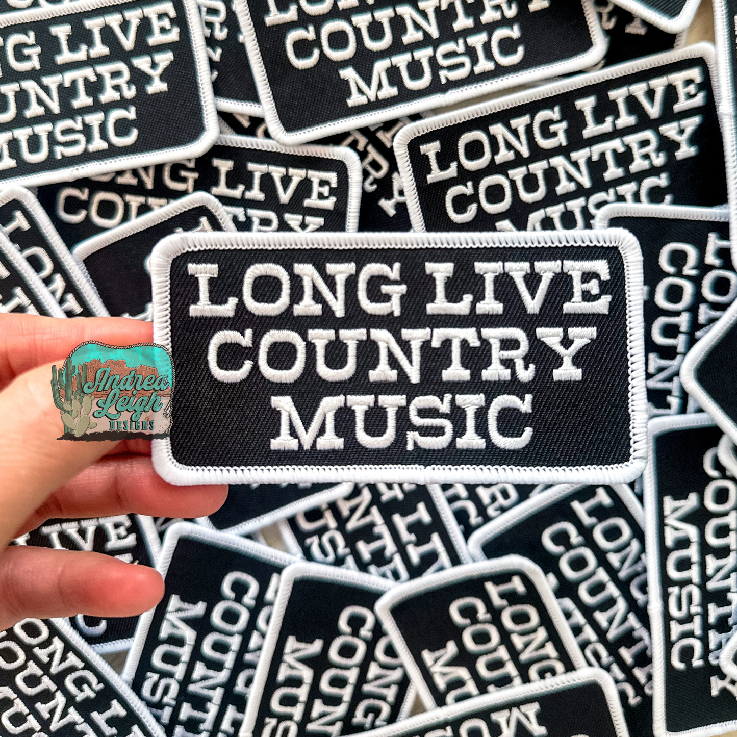 Long Live Country Music Embroidered Patch