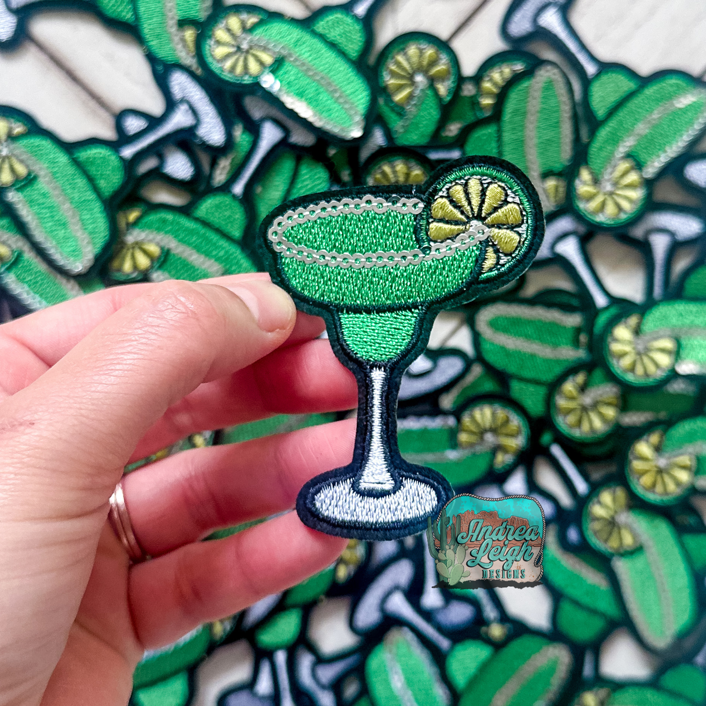 Sequin Margarita Embroidered Patch