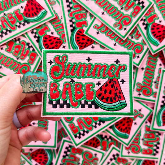 Summer Babe Embroidered Patch