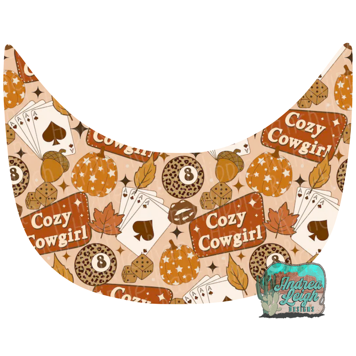 Cozy Cowgirl Hat Brim DTF Transfer