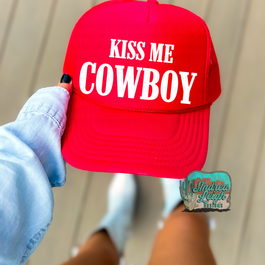 DTF Transfers Kiss Me Cowboy