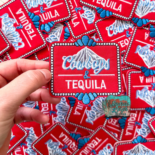 Cowboys and Tequila Embroidered Patch