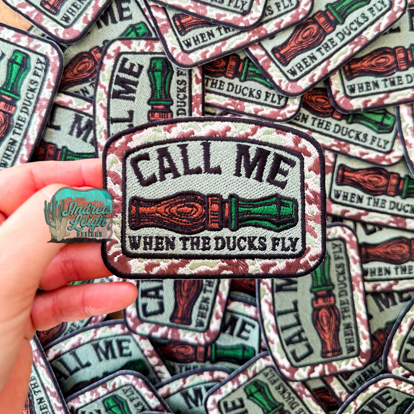 ALD EXCLUSIVE-Call meWhen the Ducks Fly Embroidered Patch