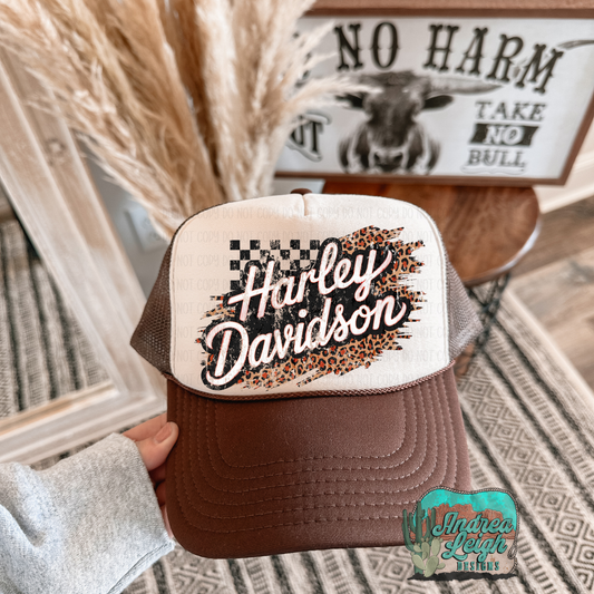 DTF Transfers Leopard Harley