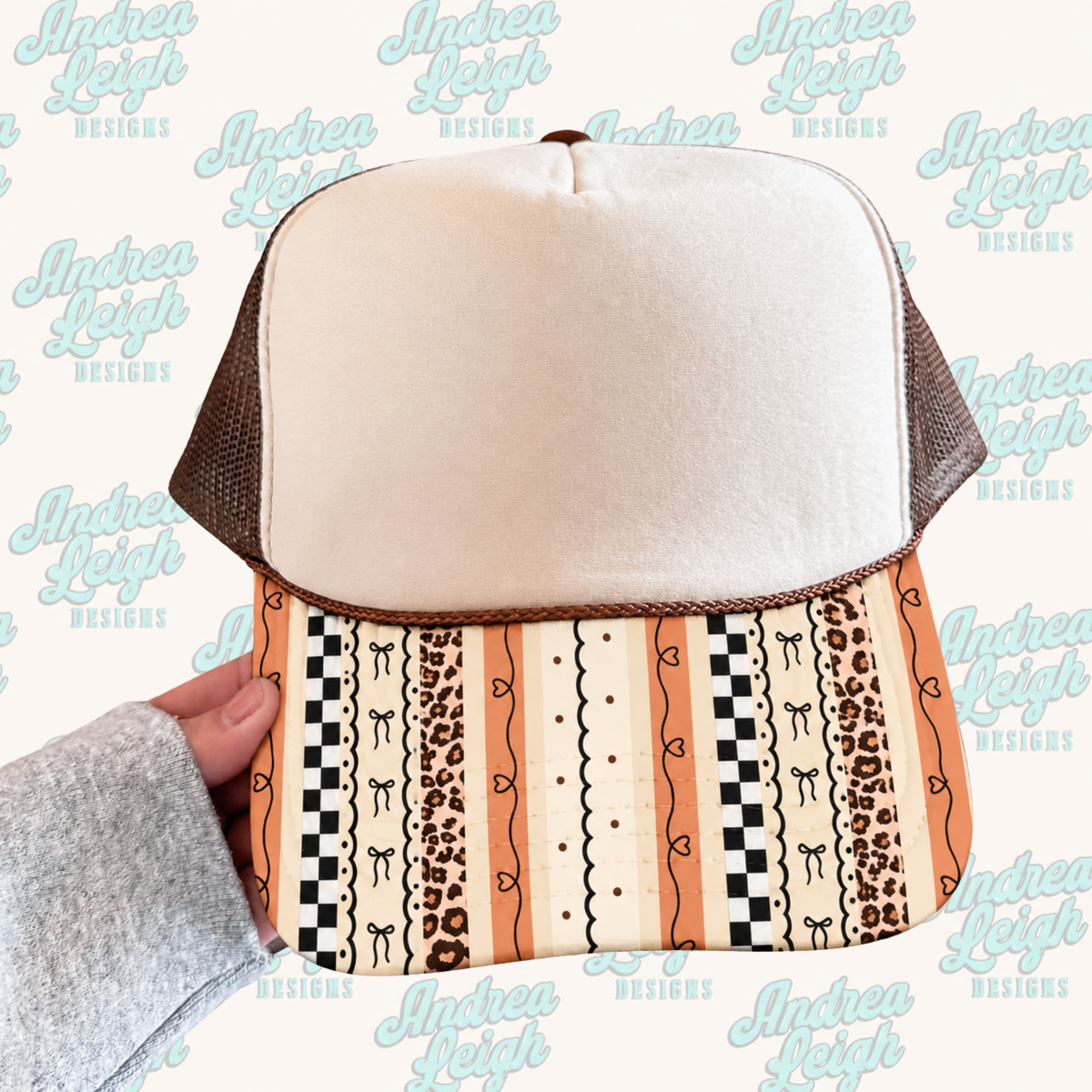 Coquette Fall Lines Brim DTF Transfer