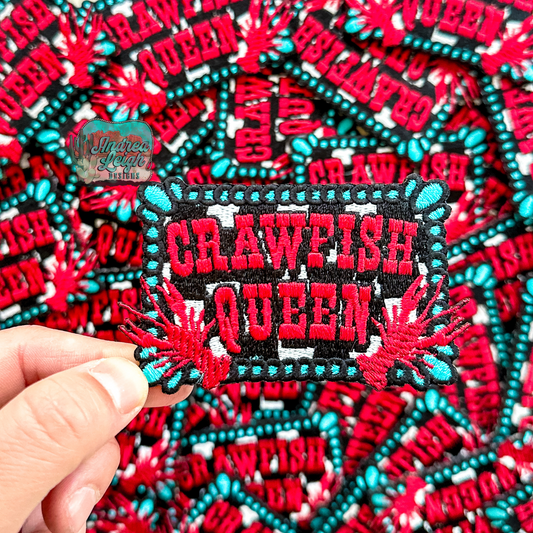 ALD EXCLUSIVE- Crawfish Queen Embroidered Patch