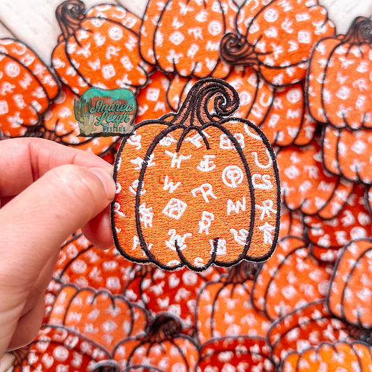 ALD EXCLUSIVE- Western Branded Pumpkin Embroidered Patch