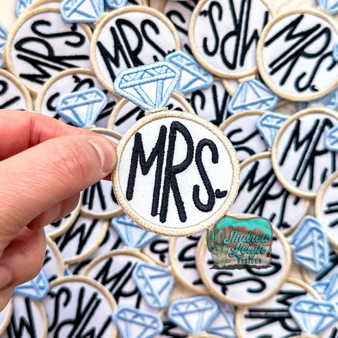 ALD EXCLUSIVE- Mrs. Ring Embroidered Patch – Andrea Leigh Designs