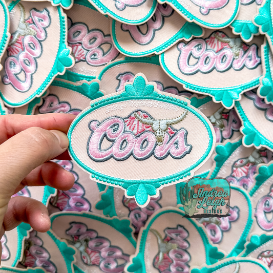 Coors Turquoise Embroidered Patch