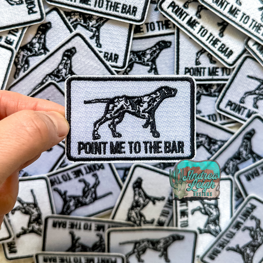 Point me to the Bar Embroidered Patch
