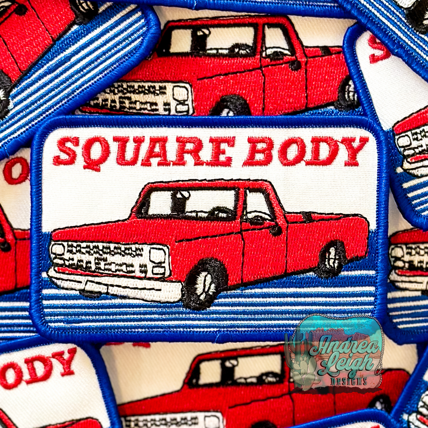 Square Body Embroidered Patch