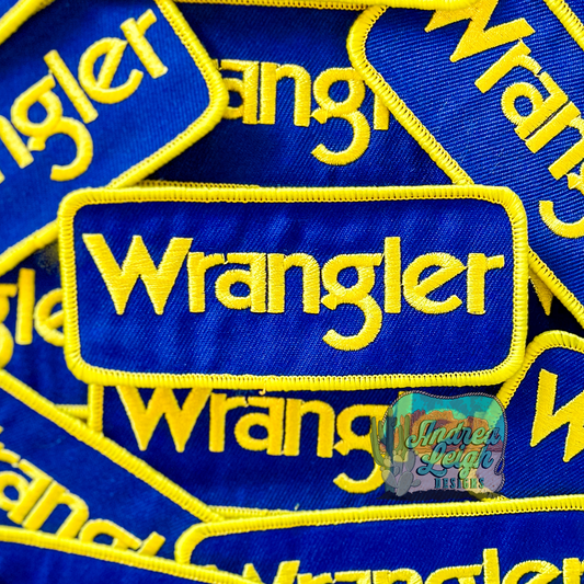 Wrangler Embroidered Patch