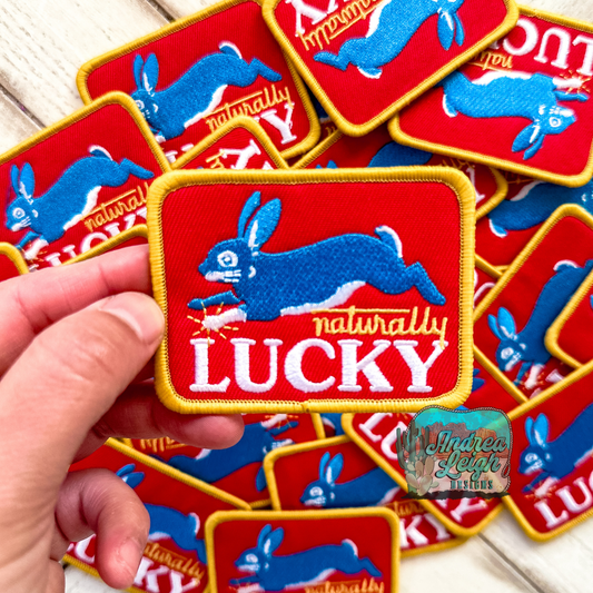 Naturally Lucky Embroidered Patch