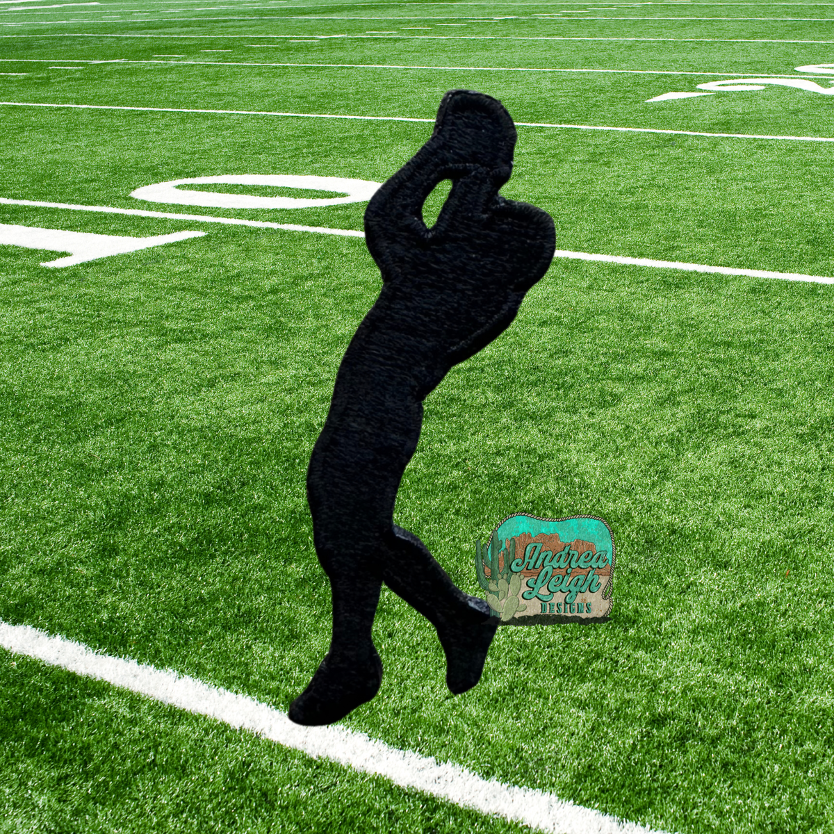 ALD EXCLUSIVE-Football Player Silhouette Embroidered Patch