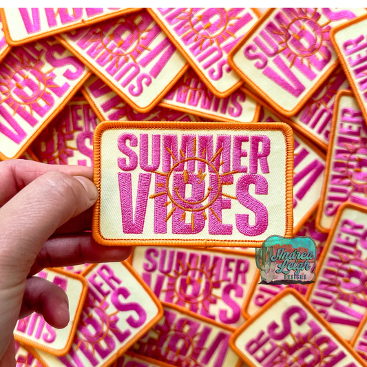 Summer Vibes Embroidered Patch