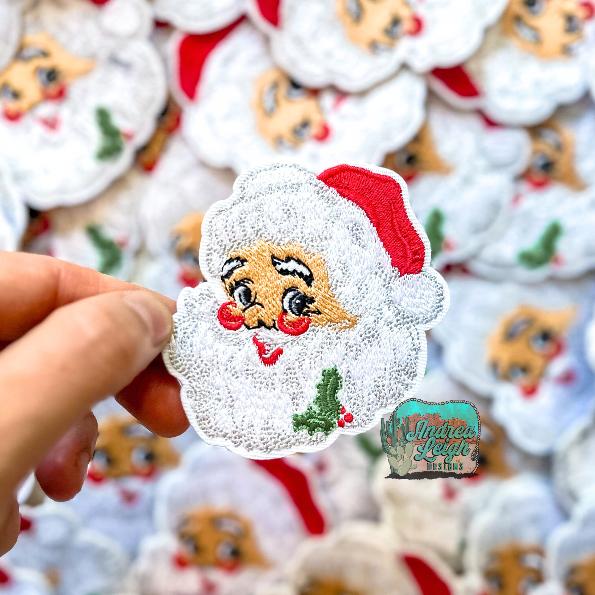 Classic Santa Embroidered Patch – Andrea Leigh Designs