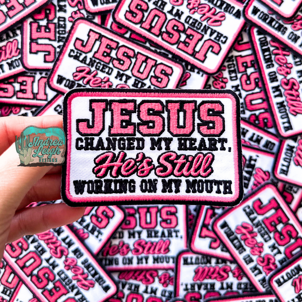 ALD EXCLUSIVE-Jesus Changed my Heart Embroidered Patch