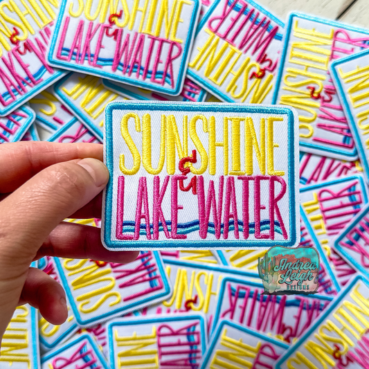 Sunshine & Lake Water Embroidered Patch