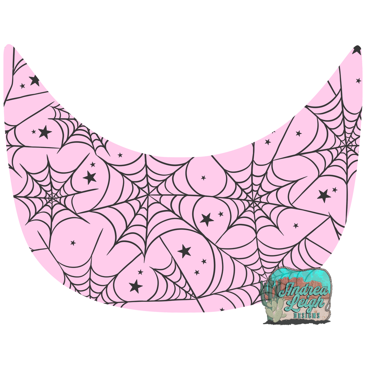 Pink Spiderwebs Hat Brim DTF Transfer