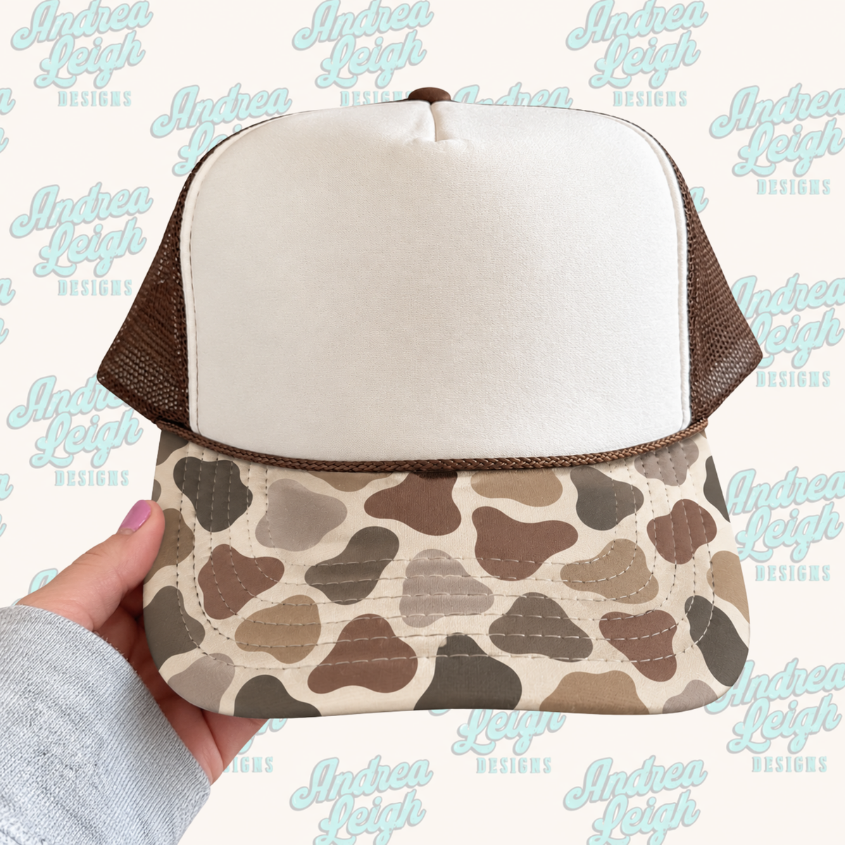 Duck Camo Hat Brim DTF Transfer
