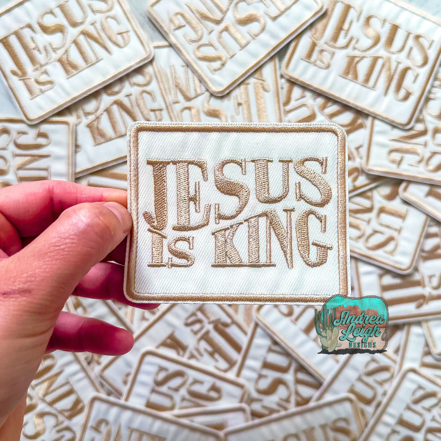 Jesus is King Embroidered Patch