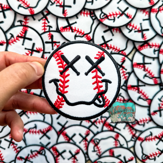 ALD EXCLUSIVE-Baseball Smiley Embroidered Patch