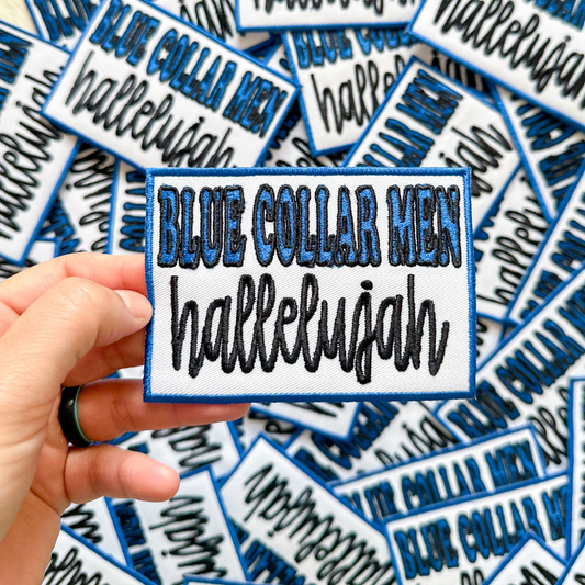 ALD EXCLUSIVE- Blue Collar Men Hallelujah Embroidered Patch