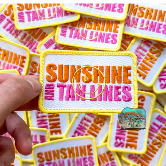 Sunshine and Tan Lines Embroidered Patch