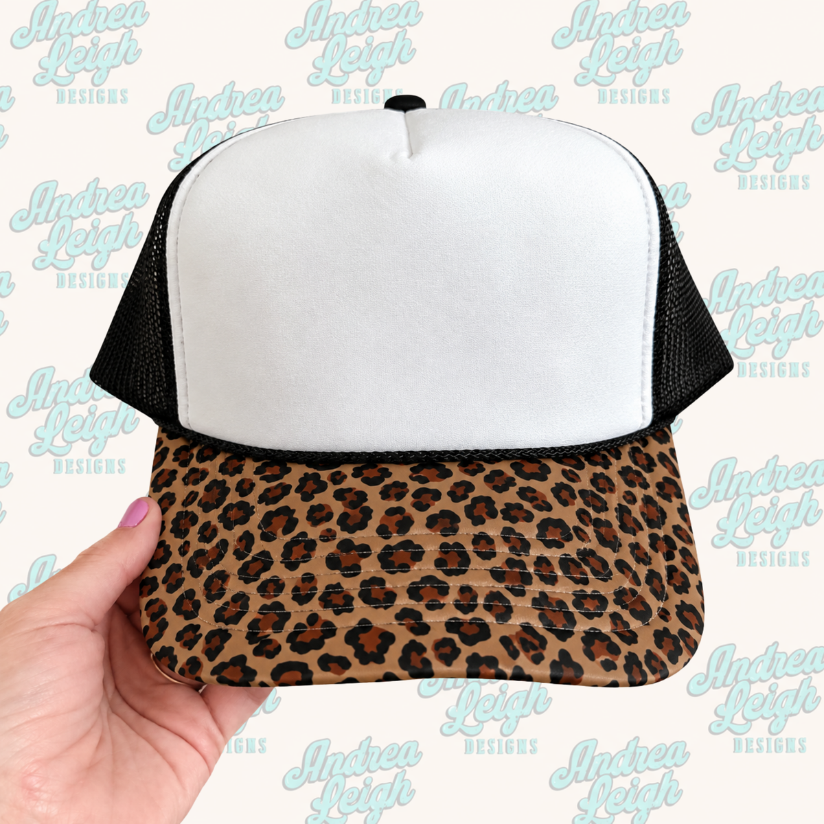 Leopard Print Hat Brim DTF Transfer